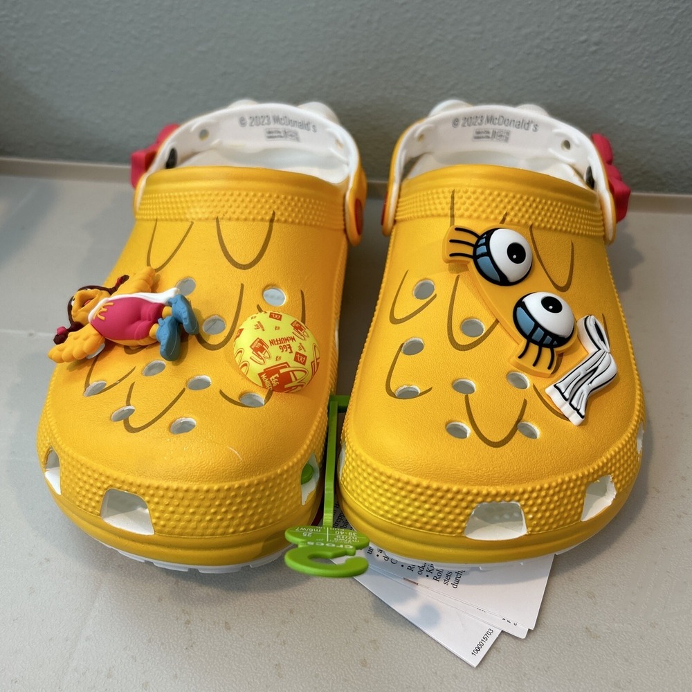 McDonalds Birdie Crocs Classic Clog Yellow Men 7 Women 9 208696-730 NEW